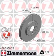Zimmermann 430.2600.20 - Brzdový kotúč -