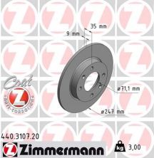 Zimmermann 440.3107.20 - Brzdový kotúč -