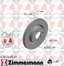 Zimmermann 470.2409.20 - Brzdový kotúč -