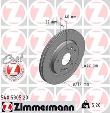 Zimmermann 540.5305.20 - Brzdový kotúč -