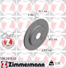 Zimmermann 590.2819.20 - Brzdový kotúč -