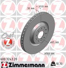 Zimmermann 600.3243.20 - Brzdový kotúč -