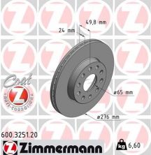 Zimmermann 600.3251.20 - Brzdový kotúč -