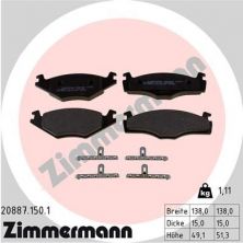 Zimmermann 20887.150.1 - Brzdové platničky -