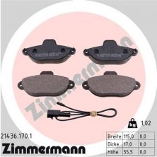Zimmermann 21436.170.1 - Brzdové platničky -