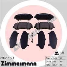 Zimmermann 22065.175.1 - Brzdové platničky -