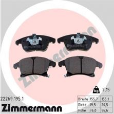 Zimmermann 22269.195.1 - Brzdové platničky -