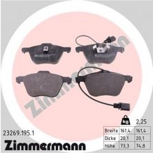 Zimmermann 23269.195.1 - Brzdové platničky -