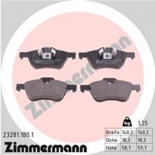 Zimmermann 23281.180.1 - Brzdové platničky -