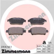 Zimmermann 23510.160.1 - Brzdové platničky -