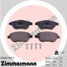 Zimmermann 23600.190.1 - Brzdové platničky -