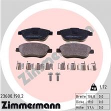 Zimmermann 23600.190.2 - Brzdové platničky -