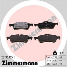 Zimmermann 23716.165.1 - Brzdové platničky -