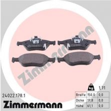 Zimmermann 24022.178.1 - Brzdové platničky -