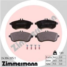 Zimmermann 24306.205.1 - Brzdové platničky -