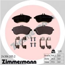 Zimmermann 24306.205.2 - Brzdové platničky -