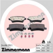 Zimmermann 24496.170.1 - Brzdové platničky -