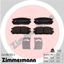 Zimmermann 24498.155.1 - Brzdové platničky -