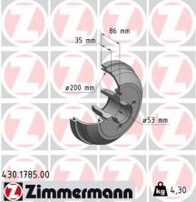 Zimmermann 430.1785.00 - Brzdový bubon -