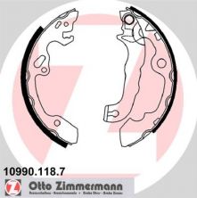 Zimmermann 10990.118.7 - Brzdové čeľuste -