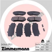 Zimmermann 24544.175.1 - Brzdové platničky -