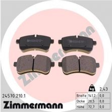 Zimmermann 24570.210.1 - Brzdové platničky -