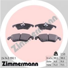 Zimmermann 24743.190.1 - Brzdové platničky -
