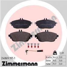 Zimmermann 24869.195.1 - Brzdové platničky -