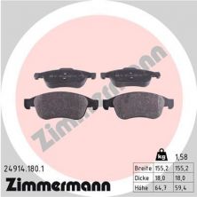 Zimmermann 24914.180.1 - Brzdové platničky -