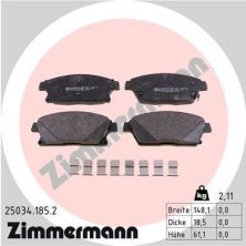 Zimmermann 25034.185.2 - Brzdové platničky -