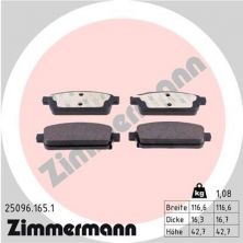 Zimmermann 25096.165.1 - Brzdové platničky -