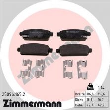 Zimmermann 25096.165.2 - Brzdové platničky -