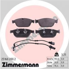 Zimmermann 25160.200.2 - Brzdové platničky -