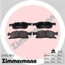Zimmermann 25192.190.1 - Brzdové platničky -
