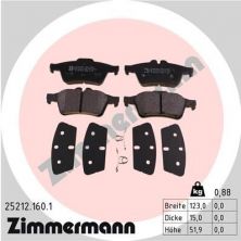 Zimmermann 25212.160.1 - Brzdové platničky -