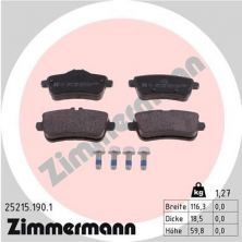 Zimmermann 25215.190.1 - Brzdové platničky -