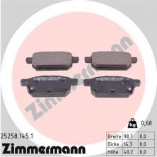 Zimmermann 25258.145.1 - Brzdové platničky -
