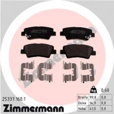 Zimmermann 25337.160.1 - Brzdové platničky -