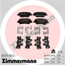 Zimmermann 25337.160.2 - Brzdové platničky -