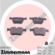 Zimmermann 25353.165.1 - Brzdové platničky -