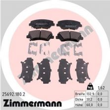 Zimmermann 25692.180.2 - Brzdové platničky -