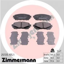 Zimmermann 25725.155.1 - Brzdové platničky -