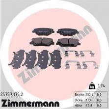 Zimmermann 25757.175.2 - Brzdové platničky -