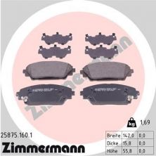 Zimmermann 25875.160.1 - Brzdové platničky -
