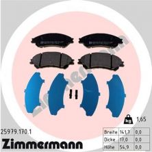 Zimmermann 25979.170.1 - Brzdové platničky -
