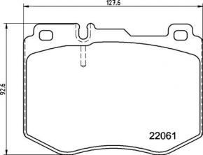 Brembo P 50 145 - Brzdové platničky -