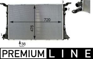 Mahle CR 82 000P - Chladič vody -