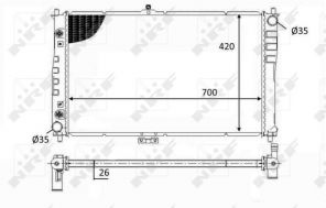 NRF 59019 - Chladič vody -
