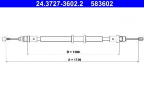 ATE 24.3727-3602.2 - Brzdové lano -
