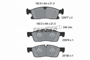 Textar 2297701 - Brzdové platničky -